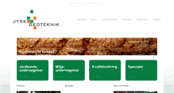 Desktop Screenshot of jyskgeoteknik.dk