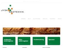 Tablet Screenshot of jyskgeoteknik.dk